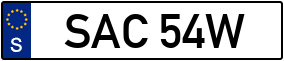Trailer License Plate